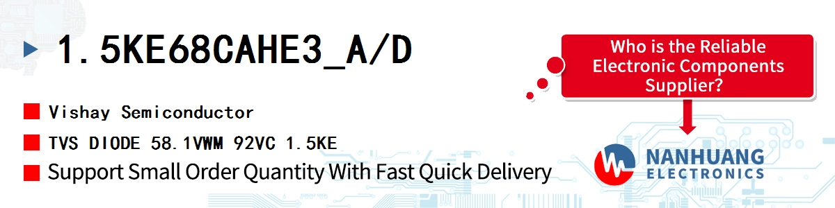 1.5KE6.8CAHE3_A/D Vishay TVS DIODE 5.8VWM 10.5VC 1.5KE