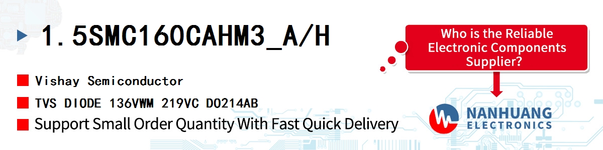 1.5SMC160CAHM3_A/H Vishay TVS DIODE 136VWM 219VC DO214AB