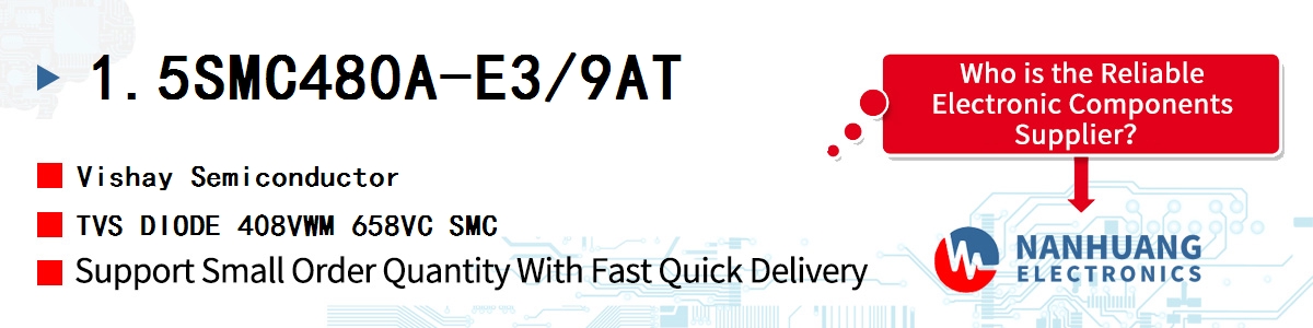 1.5SMC480A-E3/9AT Vishay TVS DIODE 408VWM 658VC SMC