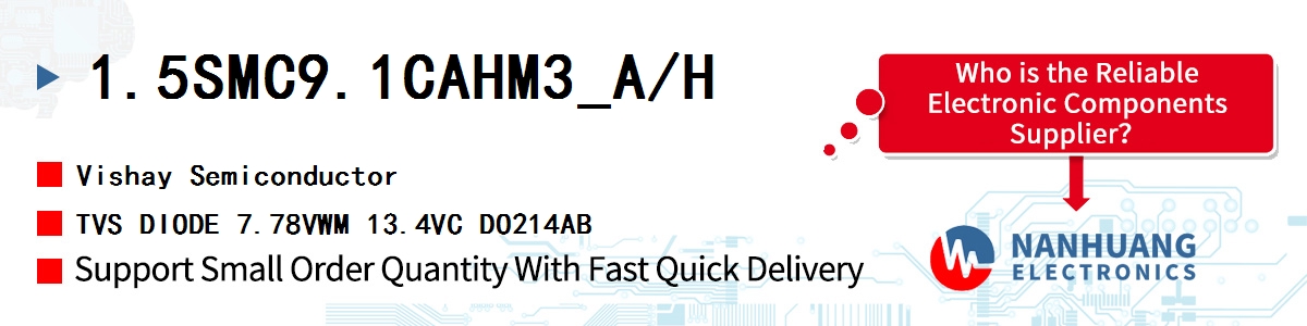 1.5SMC91CAHM3_A/H Vishay TVS DIODE 77.8VWM 125VC DO214AB