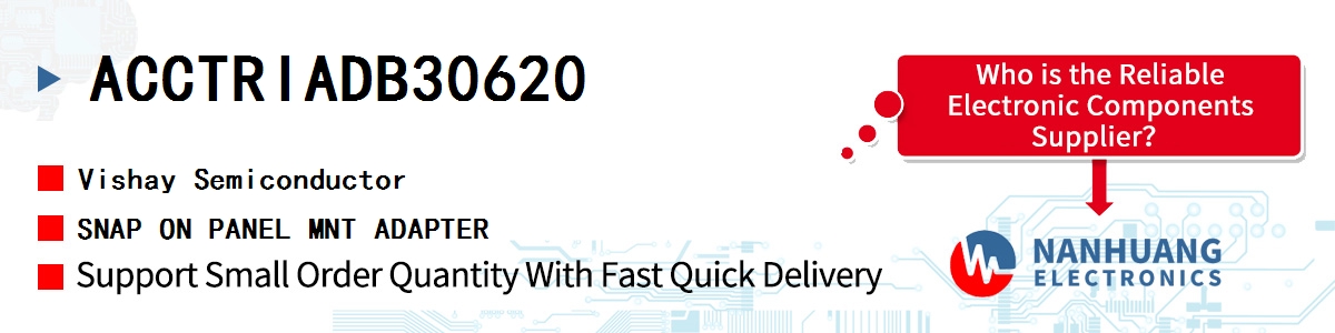 ACCTRIADB30620 Vishay SNAP ON PANEL MNT ADAPTER