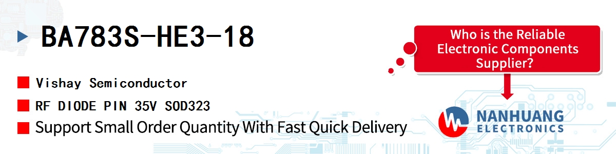 BA783S-HE3-18 Vishay RF DIODE PIN 35V SOD323