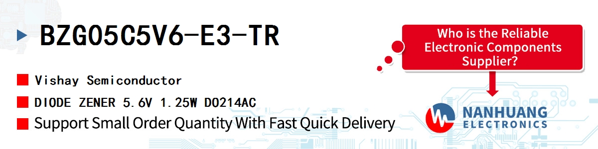 BZG05C5V6-E3-TR Vishay DIODE ZENER 5.6V 1.25W DO214AC