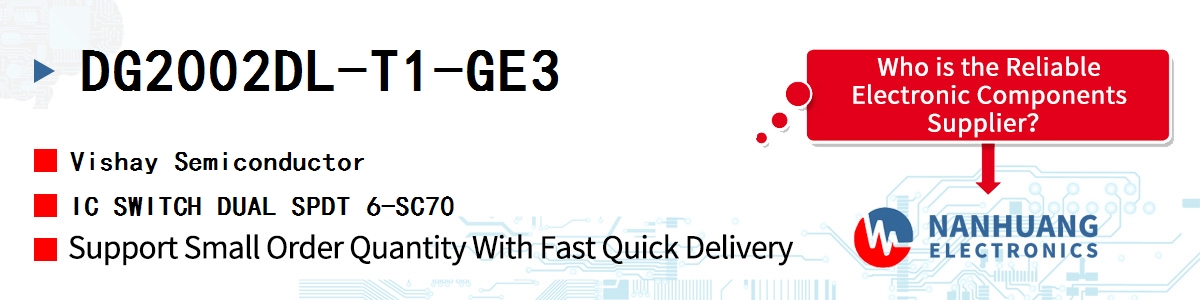 DG2002DL-T1-GE3 Vishay IC SWITCH DUAL SPDT 6-SC70