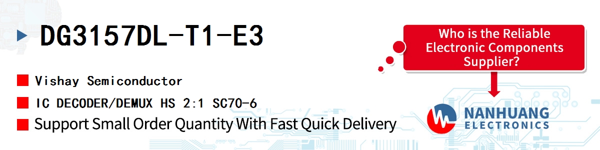 DG3157DL-T1-E3 Vishay IC DECODER/DEMUX HS 2:1 SC70-6