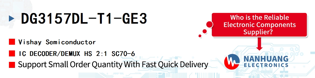 DG3157DL-T1-GE3 Vishay IC DECODER/DEMUX HS 2:1 SC70-6