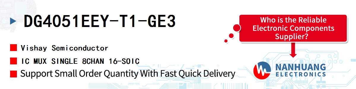 DG4051EEY-T1-GE3 Vishay IC MUX SINGLE 8CHAN 16-SOIC