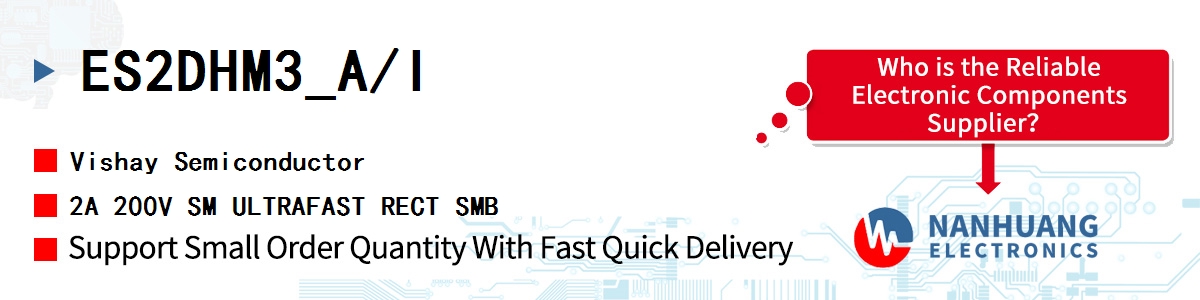 ES2DHM3_A/I Vishay 2A 200V SM ULTRAFAST RECT SMB