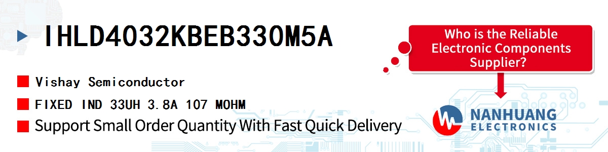 IHLD4032KBEB330M5A Vishay FIXED IND 33UH 3.8A 107 MOHM