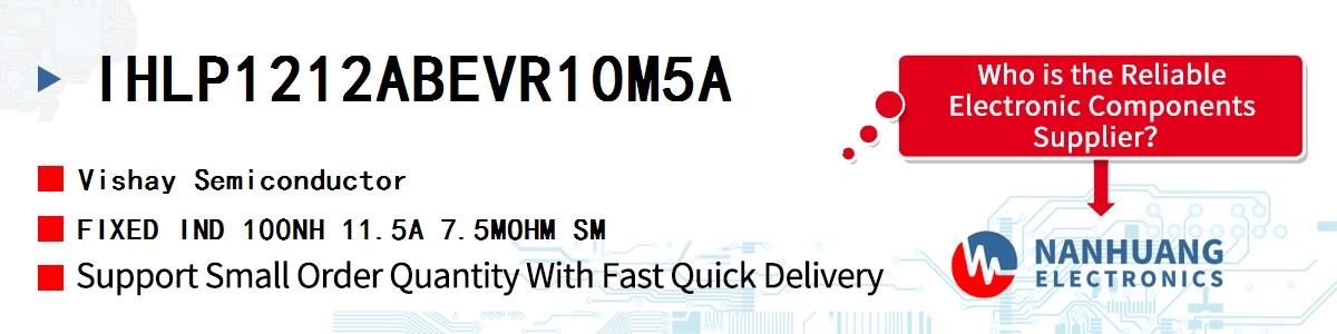 IHLP1212ABEVR10M5A Vishay FIXED IND 100NH 11.5A 7.5MOHM SM