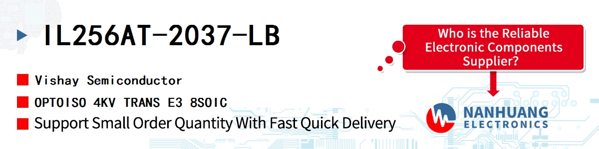 IL256AT-2037-LB Vishay OPTOISO 4KV TRANS E3 8SOIC