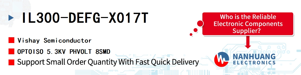 IL300-DEFG-X017T Vishay OPTOISO 5.3KV PHVOLT 8SMD