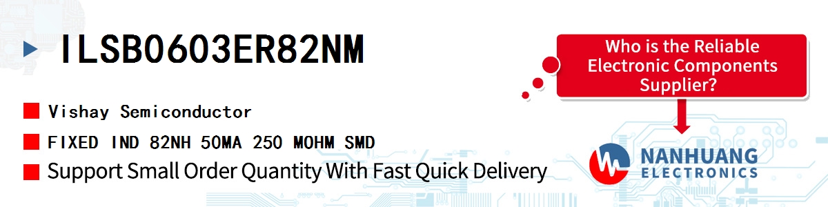 ILSB0603ER82NM Vishay FIXED IND 82NH 50MA 250 MOHM SMD