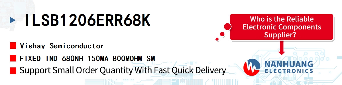 ILSB1206ERR68K Vishay FIXED IND 680NH 150MA 800MOHM SM