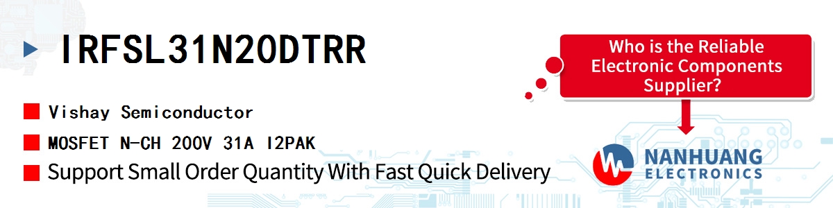IRFSL31N20DTRR Vishay MOSFET N-CH 200V 31A I2PAK