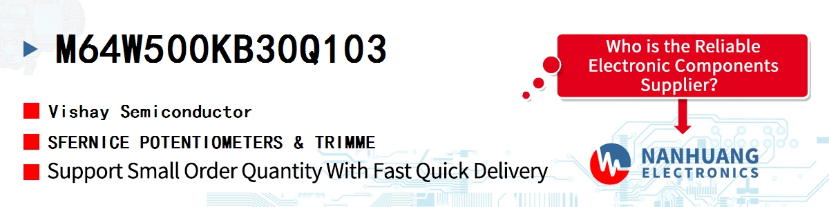 M64W500KB30Q103 Vishay SFERNICE POTENTIOMETERS & TRIMME