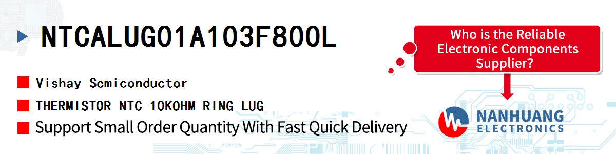 NTCALUG01A103F800L Vishay THERMISTOR NTC 10KOHM RING LUG