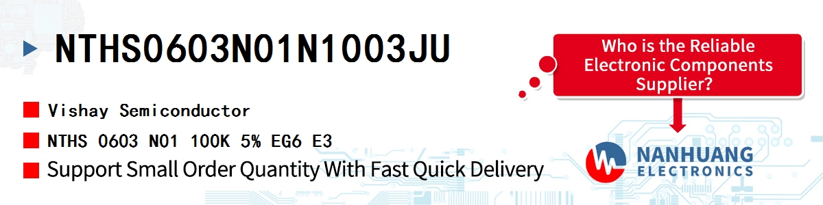 NTHS0603N01N1003JU Vishay NTHS 0603 N01 100K 5% EG6 E3