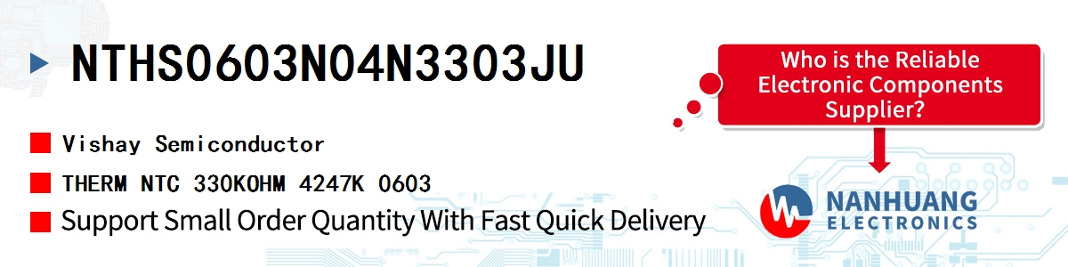 NTHS0603N04N3303JU Vishay THERM NTC 330KOHM 4247K 0603