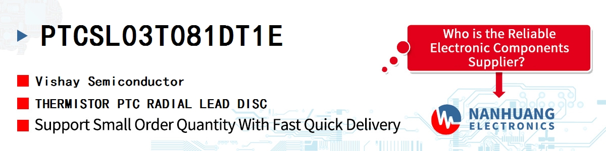 PTCSL03T081DT1E Vishay THERMISTOR PTC RADIAL LEAD DISC