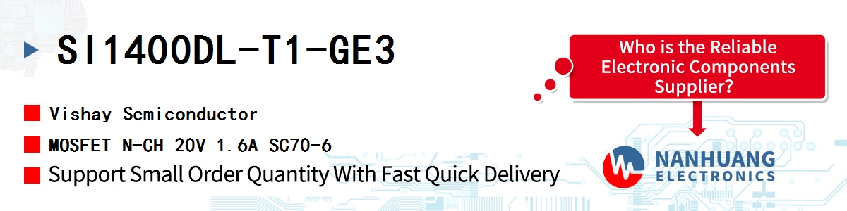 SI1400DL-T1-GE3 Vishay MOSFET N-CH 20V 1.6A SC70-6