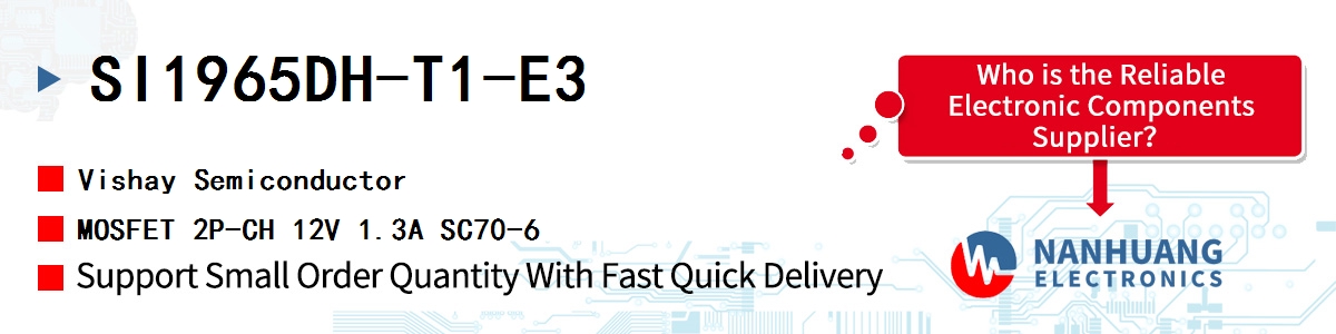 SI1965DH-T1-E3 Vishay MOSFET 2P-CH 12V 1.3A SC70-6