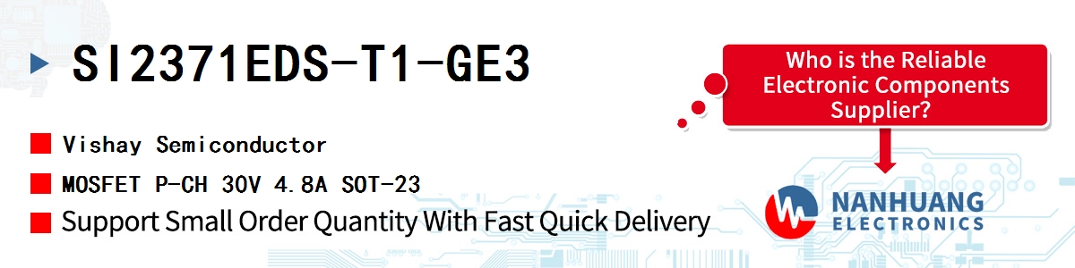 SI2371EDS-T1-GE3 Vishay MOSFET P-CH 30V 4.8A SOT-23