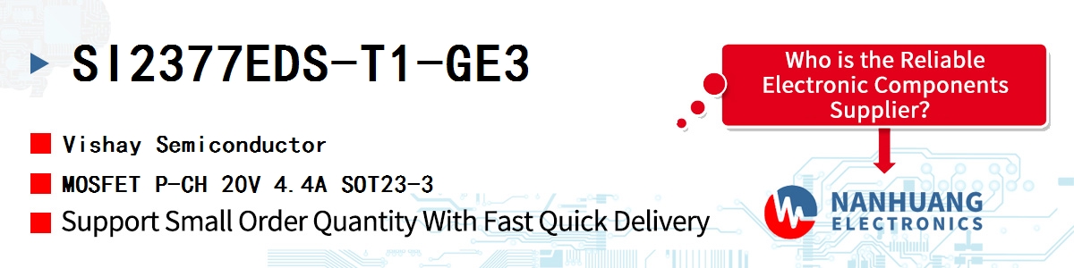 SI2377EDS-T1-GE3 Vishay MOSFET P-CH 20V 4.4A SOT23-3