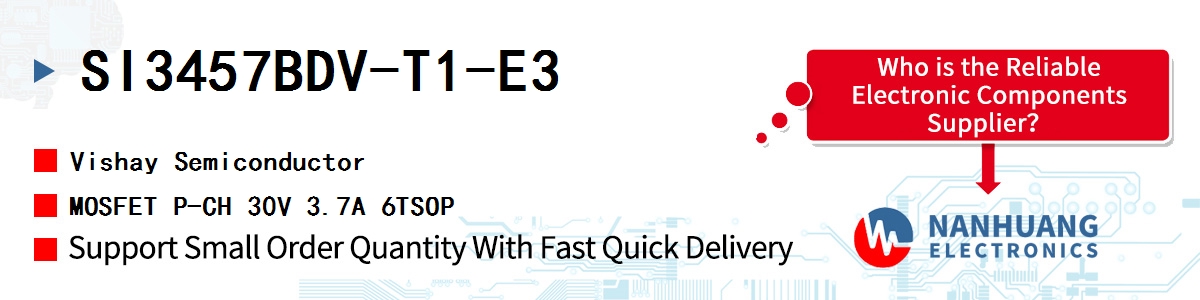 SI3457BDV-T1-E3 Vishay MOSFET P-CH 30V 3.7A 6TSOP