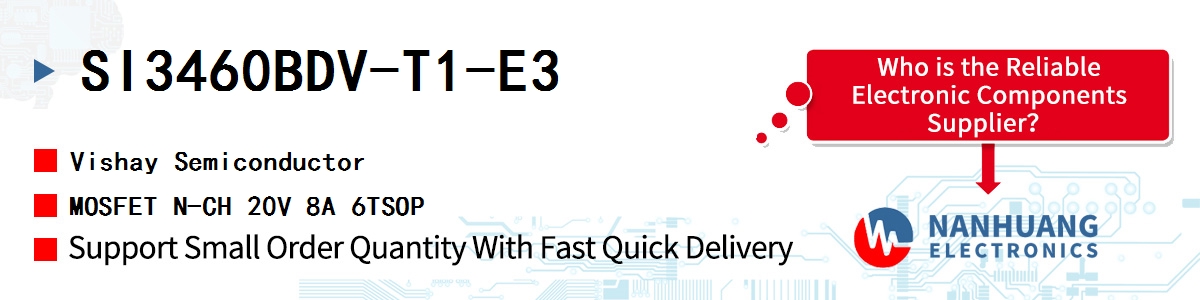 SI3460BDV-T1-E3 Vishay MOSFET N-CH 20V 8A 6TSOP