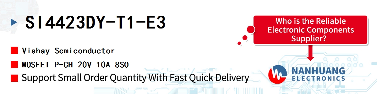 SI4423DY-T1-E3 Vishay MOSFET P-CH 20V 10A 8SO