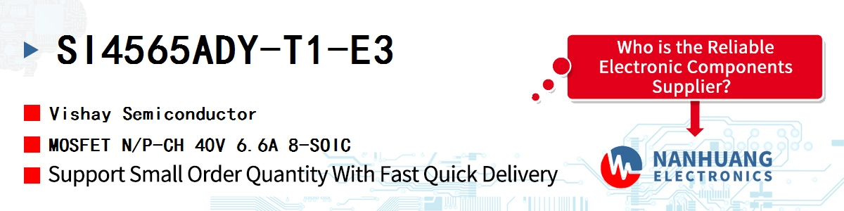 SI4565ADY-T1-E3 Vishay MOSFET N/P-CH 40V 6.6A 8-SOIC