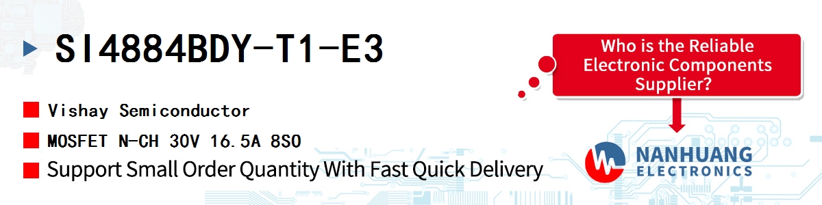 SI4884BDY-T1-E3 Vishay MOSFET N-CH 30V 16.5A 8SO