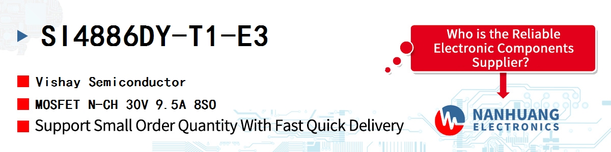 SI4886DY-T1-E3 Vishay MOSFET N-CH 30V 9.5A 8SO
