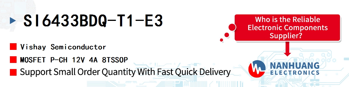 SI6433BDQ-T1-E3 Vishay MOSFET P-CH 12V 4A 8TSSOP