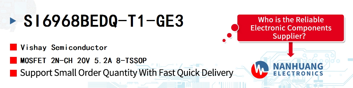 SI6968BEDQ-T1-GE3 Vishay MOSFET 2N-CH 20V 5.2A 8-TSSOP