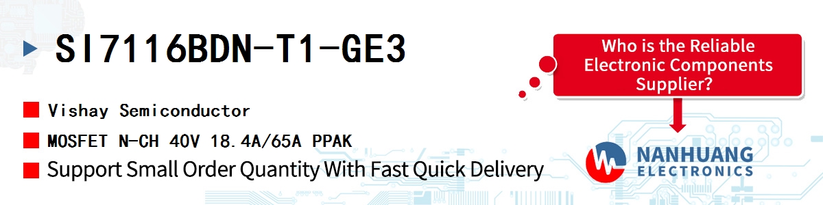 SI7116BDN-T1-GE3 Vishay MOSFET N-CH 40V 18.4A/65A PPAK