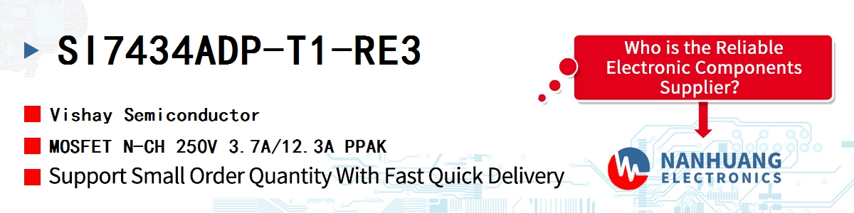 SI7434ADP-T1-RE3 Vishay MOSFET N-CH 250V 3.7A/12.3A PPAK