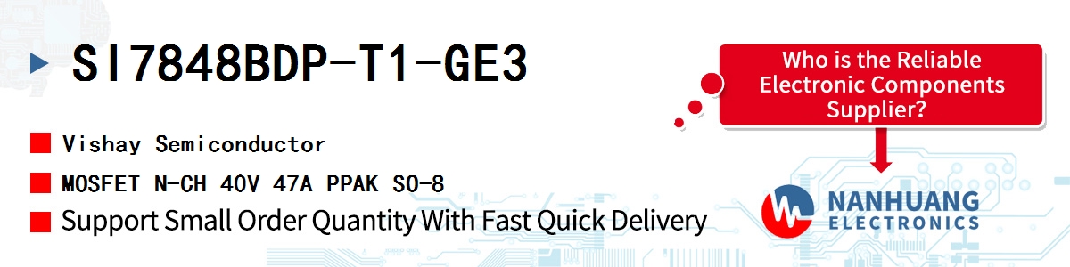 SI7848BDP-T1-GE3 Vishay MOSFET N-CH 40V 47A PPAK SO-8