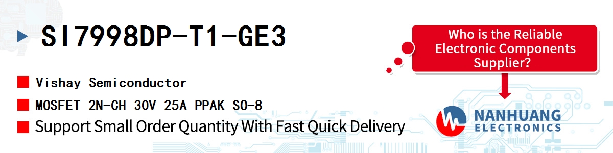 SI7998DP-T1-GE3 Vishay MOSFET 2N-CH 30V 25A PPAK SO-8