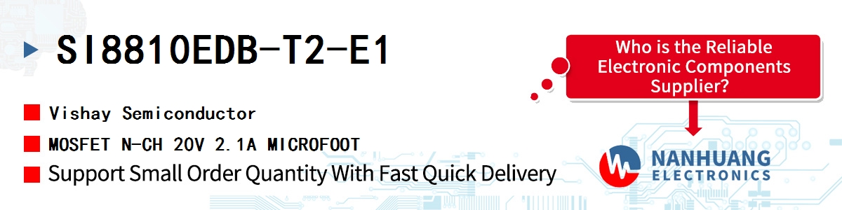 SI8810EDB-T2-E1 Vishay MOSFET N-CH 20V 2.1A MICROFOOT