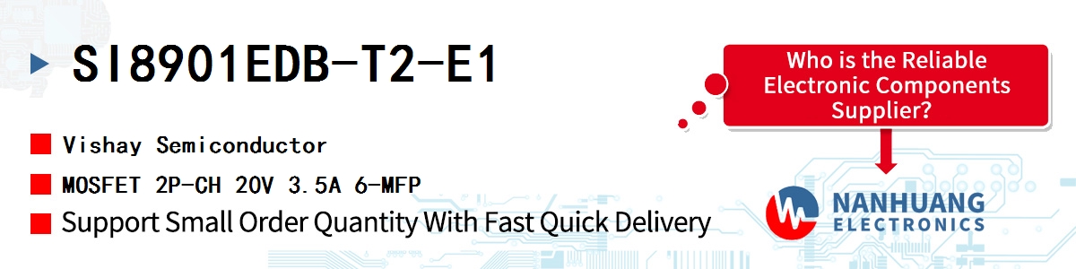 SI8901EDB-T2-E1 Vishay MOSFET 2P-CH 20V 3.5A 6-MFP