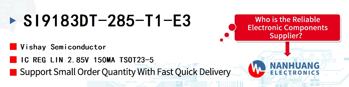 SI9183DT-285-T1-E3 Vishay IC REG LIN 2.85V 150MA TSOT23-5