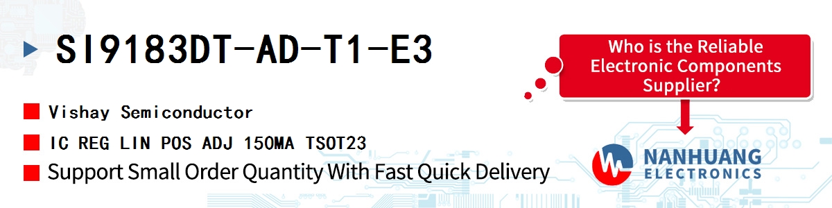 SI9183DT-AD-T1-E3 Vishay IC REG LIN POS ADJ 150MA TSOT23