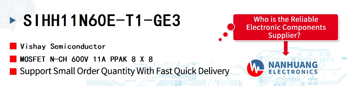 SIHH11N60E-T1-GE3 Vishay MOSFET N-CH 600V 11A PPAK 8 X 8