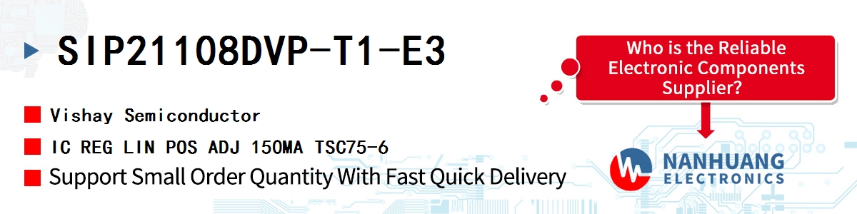 SIP21108DVP-T1-E3 Vishay IC REG LIN POS ADJ 150MA TSC75-6