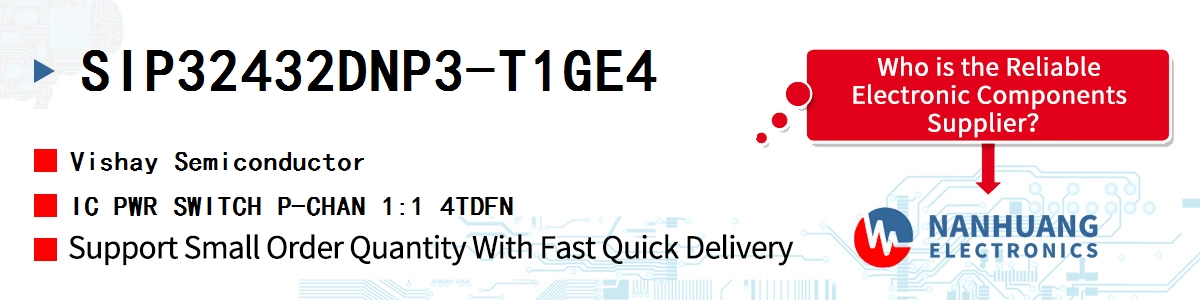 SIP32432DNP3-T1GE4 Vishay IC PWR SWITCH P-CHAN 1:1 4TDFN