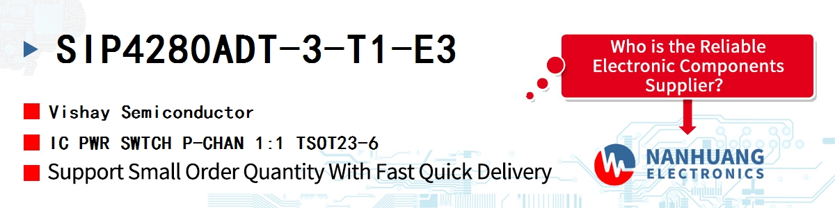 SIP4280ADT-3-T1-E3 Vishay IC PWR SWTCH P-CHAN 1:1 TSOT23-6