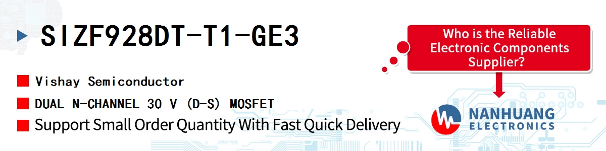 SIZF928DT-T1-GE3 Vishay DUAL N-CHANNEL 30 V (D-S) MOSFET
