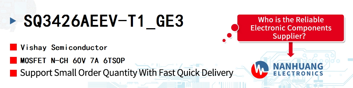 SQ3426AEEV-T1_GE3 Vishay MOSFET N-CH 60V 7A 6TSOP